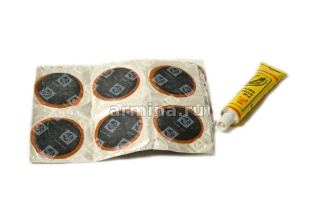 Заплатка для ремонта шин на клею 12 шт. /200