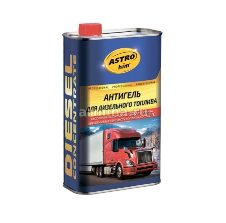 Антигель "Astrohim" Ас-123 депрессорная присадка для диз. топлива, жестяная канистра, 1000 мл /12