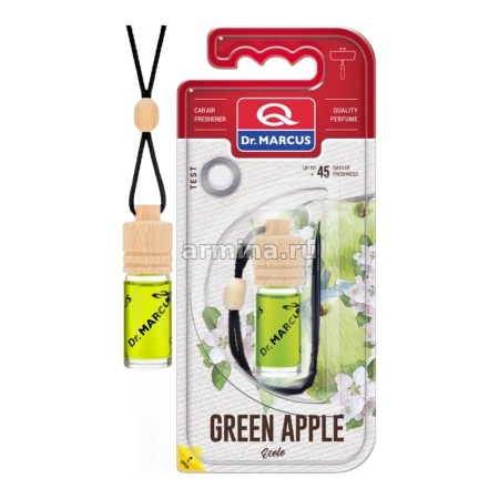 Ароматизатор "Dr.MARCUS" флакон с деревянной крышкой "Ecolo" Green Apple 4,5мл /блок 25/150