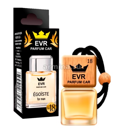 Ароматизатор "EVR Parfum CAR" флакон с деревянной крышкой по мотивам №18 Chanel Egoiste Platinum /10