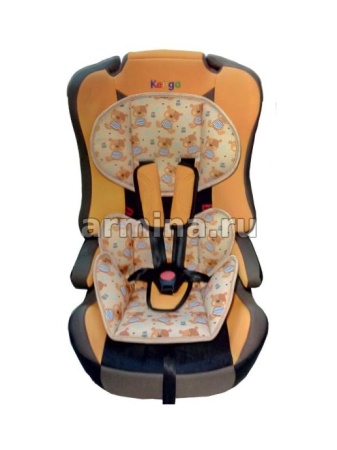 Кресло детское автомобильное "Kenga" LD02 оранжевый, I-II-III группы, 3-12 лет, 9-36 кг /4