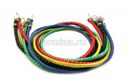 Резинка на багажник с крючками для крепления груза, 10 мм х 110 см / 60