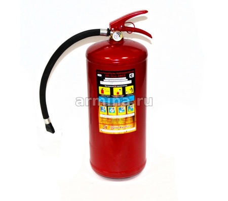 Огнетушитель порошковый  5 кг, металлический с манометром - ОП-5(З) АВСE (г. Ярославль) /4