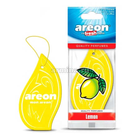 Ароматизатор "AREON" бумажный "MON CLASSIC" "Refreshment" Lemon /уп-10/120/360