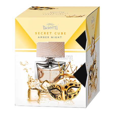 Ароматизатор "TASOTTI" спрей "SECRET CUBE" Amber night, 50 мл /16/48