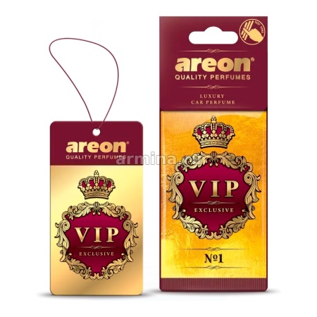 Ароматизатор "AREON" бумажный VIP "№1" /уп-10/360