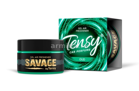 Ароматизатор "TENSY" на панель, ойл-гель "Savage" Oud, 75 г /40