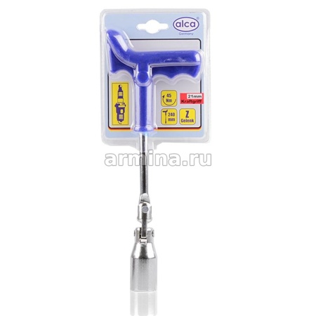 Ключ свечной "ALCA" 421210 усиленный, 21 мм /60