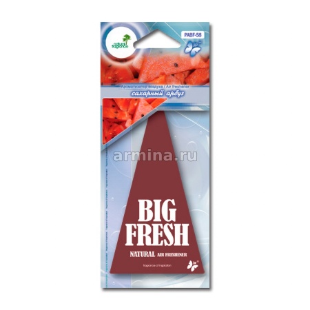 Ароматизатор "FKVJP" бумажный "BIG FRESH" PABF  58 "Сахарный арбуз" /уп-10/200