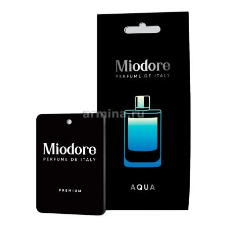Ароматизатор "MIODORE"  бумажный "Aqua" (по мотивам Acqua di Gio - Armani)/22