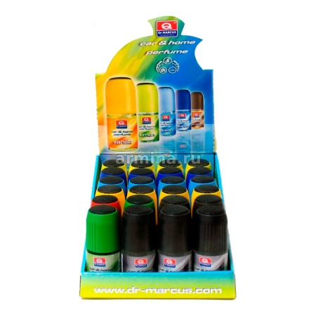 Ароматизатор "Dr.MARCUS" спрей "Pump Spray" в стеклянном флаконе, "Ассорти" MIX, 50 мл /блок 24/96 