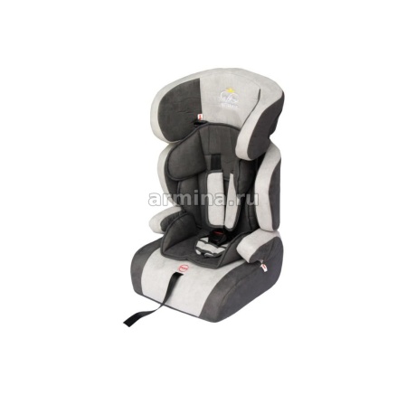Кресло детское автомобильное "Little King" LK-01A серый велюр