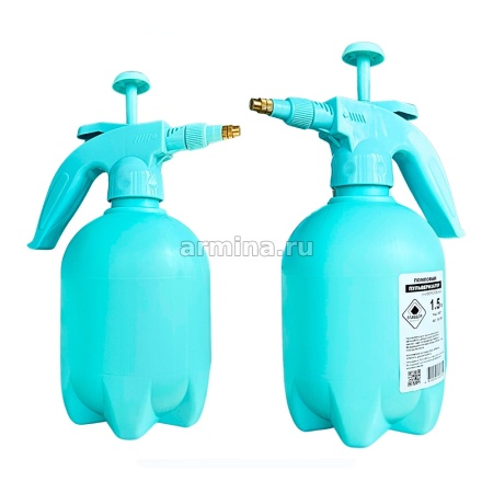 Опрыскиватель с помпой "ГЛАВДОР" GL-981, 1,5 литра, голубой /16/336