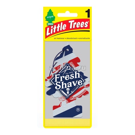 Ароматизатор "CAR FRESHNER" бумажный "Елочка" 17068 "Барбершоп" (Fresh Shave) /блок 24/144