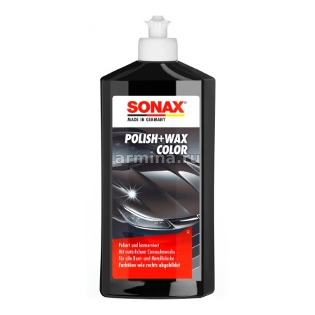 Полировочный воск чёрный 500ml "SONAX"  \ Германия 296100