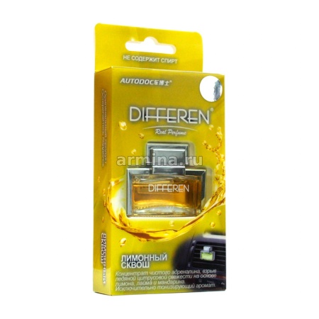 Ароматизатор "AUTODOC" на дефлектор "DIFFEREN" K-1018 "Лимонный сквош", 11 мл /5/50