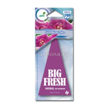 Ароматизатор "FKVJP" бумажный "BIG FRESH" PABF  64 "Орхидейный бриз" /уп-10/200