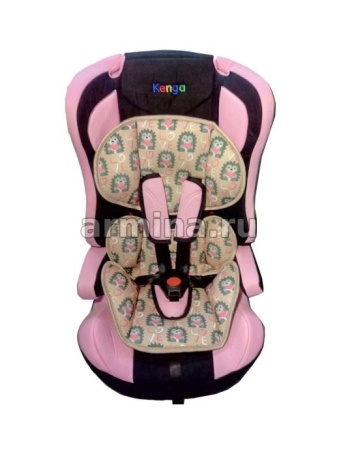 Кресло детское автомобильное "Kenga" LD02 розовый, I-II-III группы, 3-12 лет, 9-36 кг 