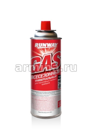 Газ всесезонный "RUNWAY" RW6137, от -20С до +40С, аэрозоль, 520 мл /12