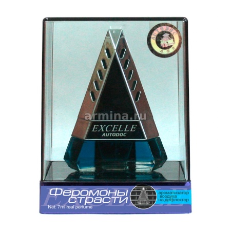 Ароматизатор "AUTODOC" на дефлектор "EXCELLE" K-4507 "Феромоны страсти", 7 мл /10/40