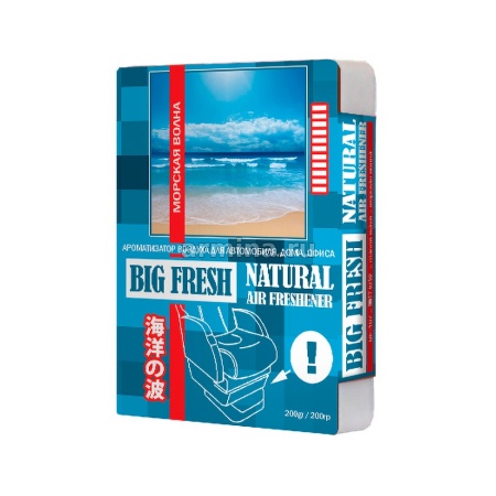 Ароматизатор "FKVJP" под сидение "BIG FRESH" BF 107 морская волна, 200 г /5/40