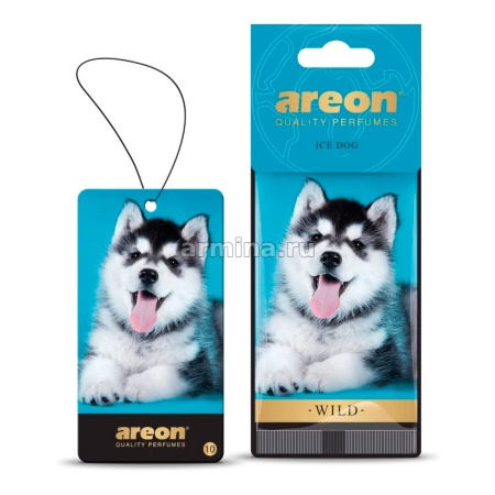 Ароматизатор "AREON" бумажный "WILD" Ice Dog /уп-20/120