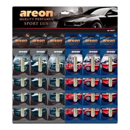 Ароматизатор "AREON" гелевый "LIQUID" "SPORT LUX" "Ассорти" МИКС, 5 мл /п-24/360