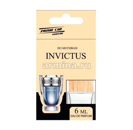 Ароматизатор "PRIME CAR" флакон с деревянной крышкой "Paco Rabanne Invictus" №4, 6 мл /20