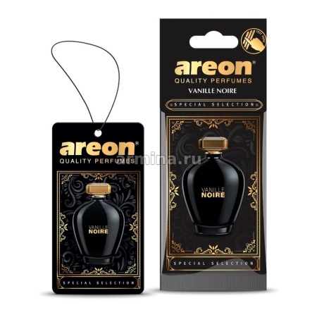 Ароматизатор "AREON" бумажный "SPECIAL SELECTION" Vanille Noire /уп-10/120