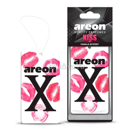 Ароматизатор "AREON" бумажный "X" Vanilla Mystery /уп-10/120/360