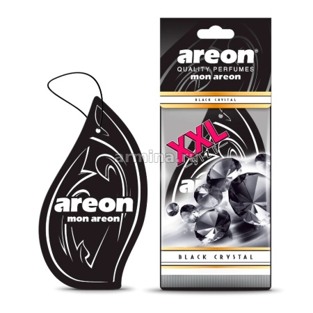 Ароматизатор "AREON" бумажный "MON AREON XXL" Black Crystal/уп-10/240