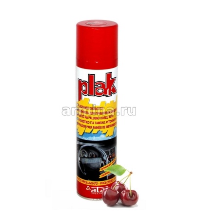 Полироль салона "PLAK" 200 мл, вишня, аэрозоль /24