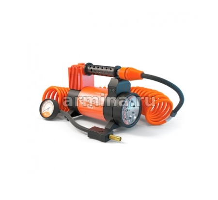 Компрессор "Агрессор" AGR-50L цельнометаллический, со встроенным фонарём, 10 Атм, 280 Вт, 12В/6