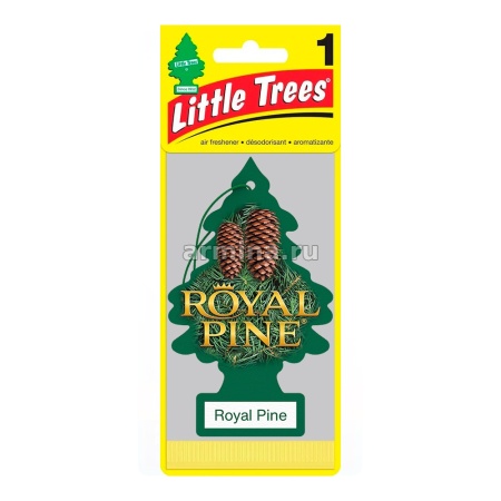 Ароматизатор "CAR FRESHNER" бумажный "Елочка" 10101 "Королевская сосна" (Royal Pine) /блок 24/144