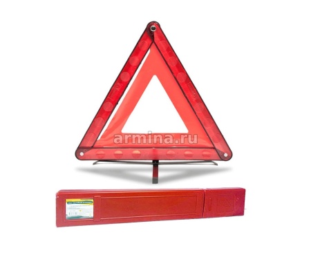 Знак аварийной остановки "ГЛАВДОР" GL-647 с клеенчатым оракалом, пласт. бокс, на металл. ножках /50