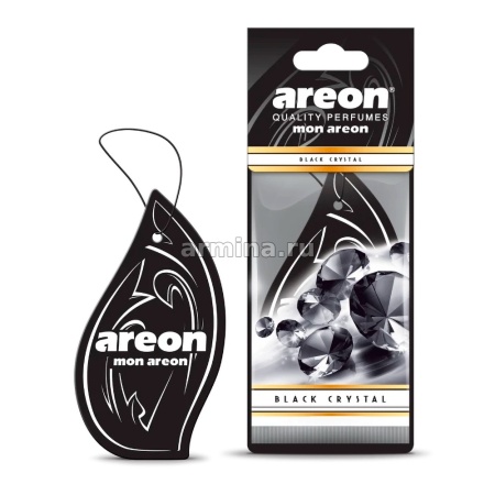 Ароматизатор "AREON" бумажный "MON AREON" Black Crystal /уп-10/360