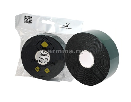 Скотч двусторонний "ГЛАВДОР" GL-773, 30мм х 5м, зеленый /300