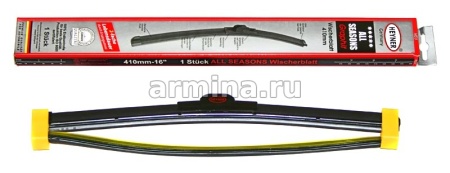 Щетка стеклоочистителя бескаркасная "HEYNER" 400 мм-16" (086) премиум, с доп. резинкой, 1 шт. /50