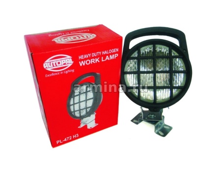 Фара рабочего света "AUTOPAL" PL 472 H3 MF с переключателем и ручкой