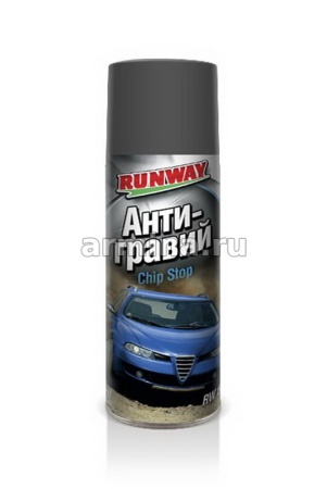 Антигравий "RUNWAY" RW6100 аэрозоль, серый, 450 мл /12
