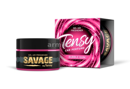 Ароматизатор "TENSY" на панель, ойл-гель "Savage" Бабл гам, 75 г /40
