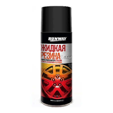 Жидкая резина "RUNWAY" RW6700 аэрозоль, черный, 450 мл /6