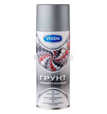 Грунт серый универсальный "VIXEN" VX-21002, аэрозоль, 520 мл /12