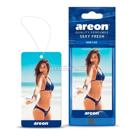 Ароматизатор "AREON" бумажный "SEX DRIVE" New Car /уп-20/360