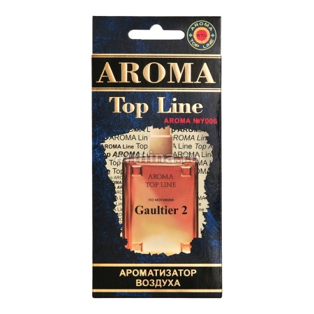 Ароматизатор "AROMA TOP LINE" бумажный №U006 "Gean Paul Gaultier GAULTIER 2" /уп-10/60