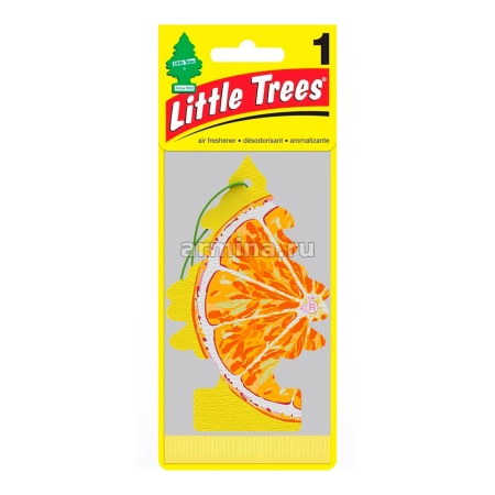 Ароматизатор "CAR FRESHNER" бумажный "Елочка" 17332 "Сочный Цитрус" (Sliced) /блок 24/144