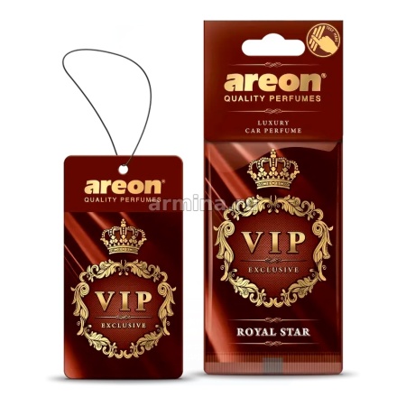 Ароматизатор "AREON" бумажный VIP "Royal Star" /уп-10/360