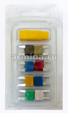 Предохранители флажковые MTA "MINI" с пинцетом 8 шт.(38656) /50