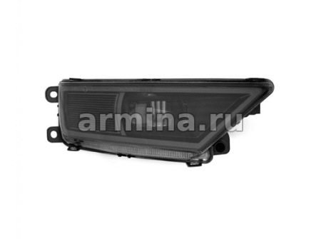 Фара противотуманная светодиодная "MTF Light" VW Tiguan, линза, 12В, 5000К, 8Вт, ЕСЕ, черная /10