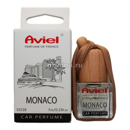 Ароматизатор подвесной "AVIEL" флакон с деревянной крышкой "MONACO" 7 мл/10